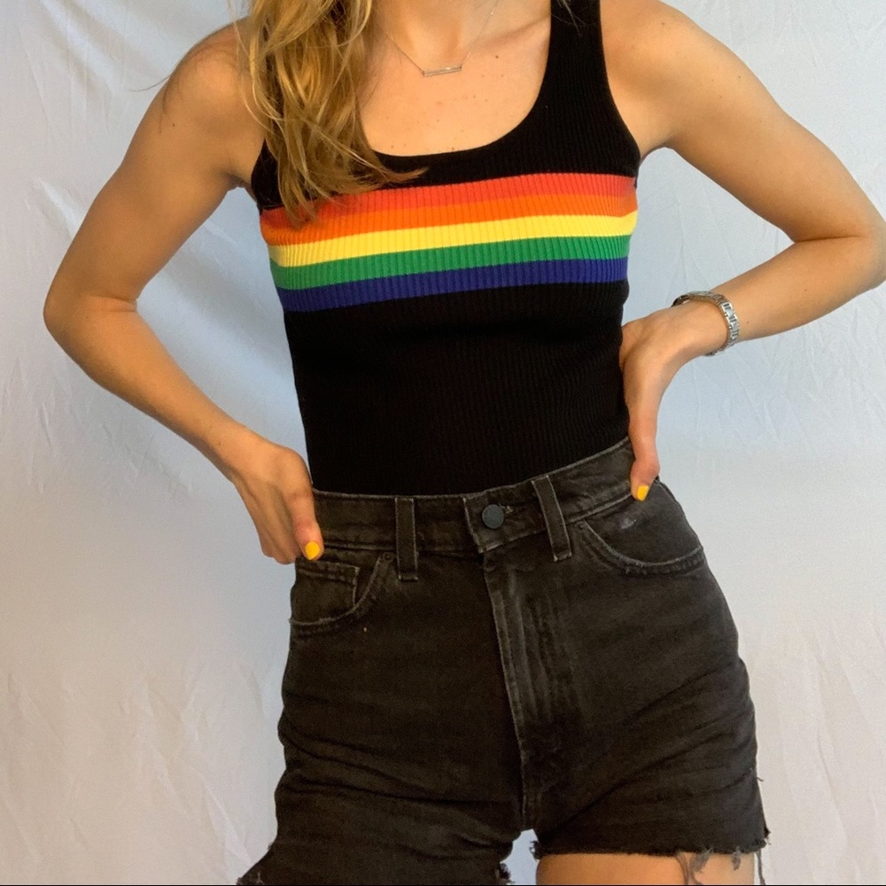 Forever 21 Retro Fitted Ribbed Tanktop